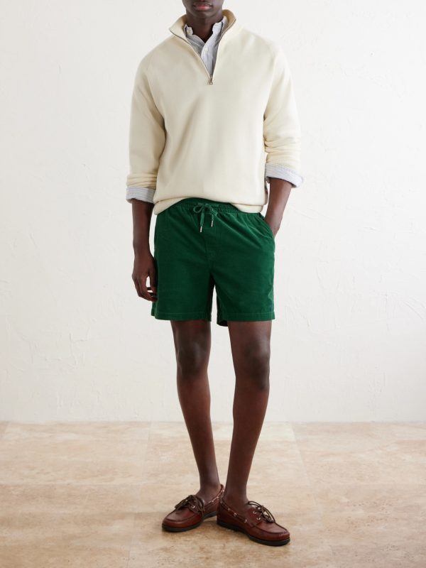 Straight-Leg Cotton Shorts - OU