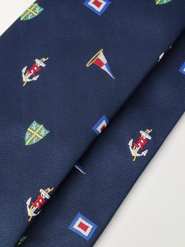 8cm Embroidered Silk Tie - CU 8cm Embroidered Silk Tie - CU