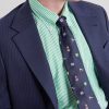 8cm Embroidered Silk Tie - FR 8cm Embroidered Silk Tie - FR
