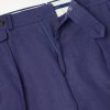 Straight-Leg Pleated Linen Suit Trousers - E1