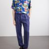 Straight-Leg Pleated Linen Suit Trousers - OU
