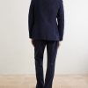 Double-Breasted Cotton-Canvas Suit Jacket - BK Double-Breasted Cotton-Canvas Suit Jacket - BK