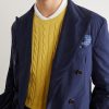 Double-Breasted Cotton-Canvas Suit Jacket - CU Double-Breasted Cotton-Canvas Suit Jacket - CU