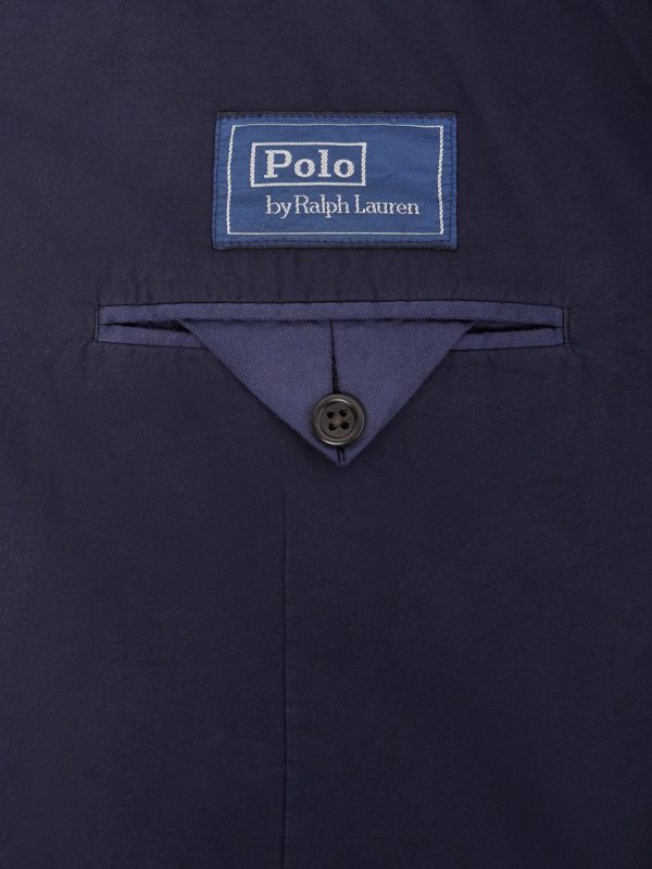 Double-Breasted Cotton-Canvas Suit Jacket - E2 Double-Breasted Cotton-Canvas Suit Jacket - E2