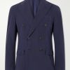 Double-Breasted Cotton-Canvas Suit Jacket Double-Breasted Cotton-Canvas Suit Jacket