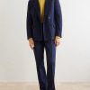 Double-Breasted Cotton-Canvas Suit Jacket - OU Double-Breasted Cotton-Canvas Suit Jacket - OU
