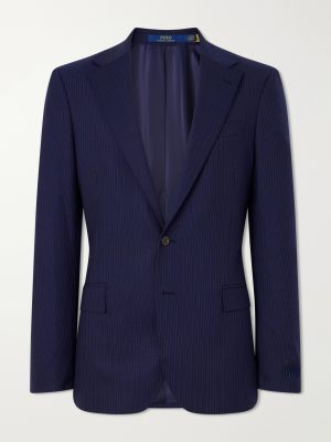 Pinstriped Wool-Blend Suit Jacket Pinstriped Wool-Blend Suit Jacket