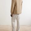 Linen and Cotton-Blend Blazer - BK Linen and Cotton-Blend Blazer - BK