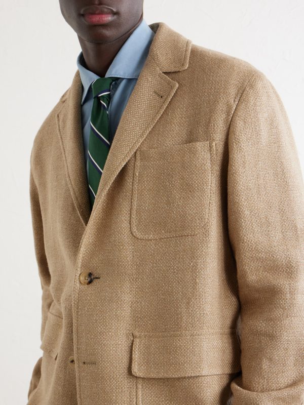 Linen and Cotton-Blend Blazer - CU Linen and Cotton-Blend Blazer - CU