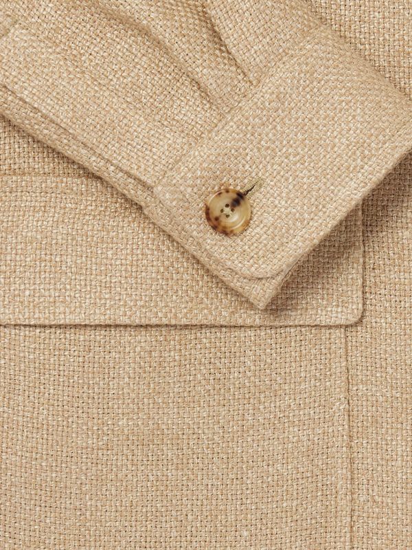 Linen and Cotton-Blend Blazer - E1 Linen and Cotton-Blend Blazer - E1