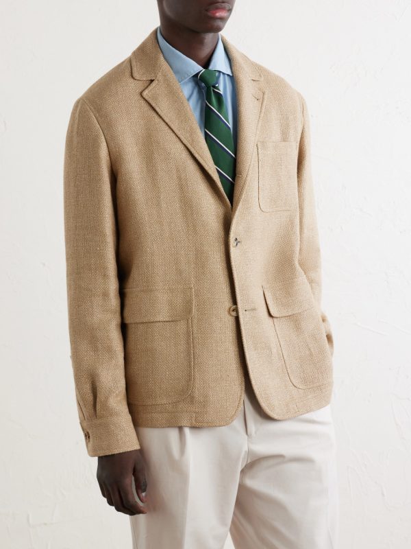 Linen and Cotton-Blend Blazer - FR Linen and Cotton-Blend Blazer - FR