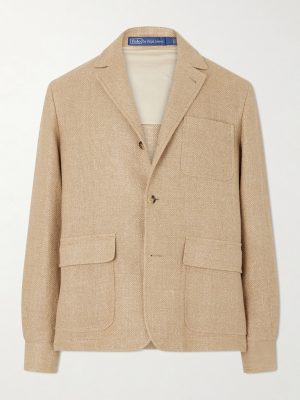 Linen and Cotton-Blend Blazer Linen and Cotton-Blend Blazer