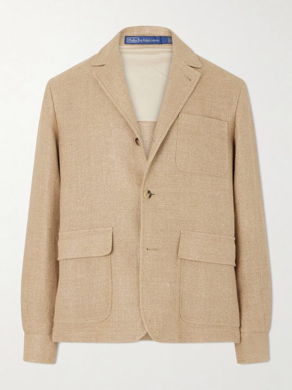 Linen and Cotton-Blend Blazer Linen and Cotton-Blend Blazer