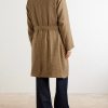 Houndstooth Wool, Silk and Linen-Blend Coat - BK Houndstooth Wool, Silk and Linen-Blend Coat - BK