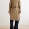 Houndstooth Wool, Silk and Linen-Blend Coat - FR Houndstooth Wool, Silk and Linen-Blend Coat - FR