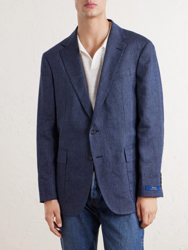 Linen and Wool-Blend Blazer - FR Linen and Wool-Blend Blazer - FR