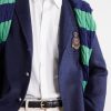 Logo-Embroidered Linen-Hopsack Blazer - CU Logo-Embroidered Linen-Hopsack Blazer - CU
