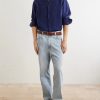 Logo-Embroidered Linen Shirt - OU Logo-Embroidered Linen Shirt - OU