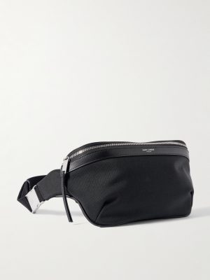 Leather-Trimmed Canvas Belt Bag Leather-Trimmed Canvas Belt Bag