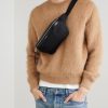 Leather-Trimmed Canvas Belt Bag - OU Leather-Trimmed Canvas Belt Bag - OU