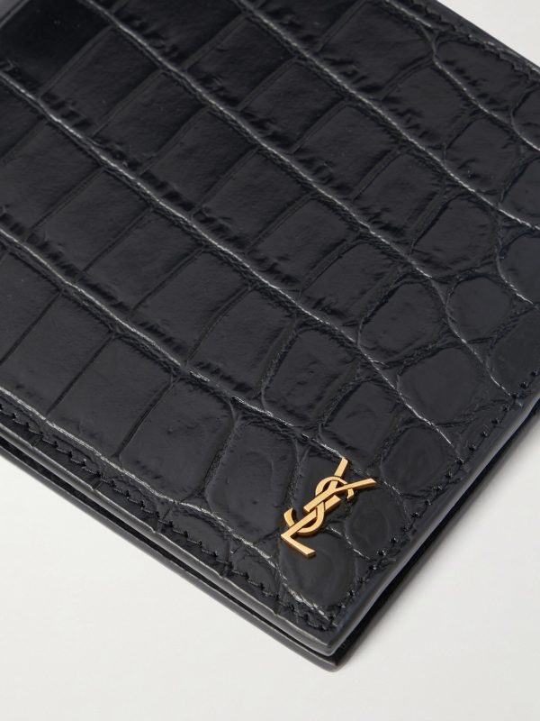 Croc-Effect Leather Wallet - CU Croc-Effect Leather Wallet - CU