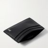 Tiny Cassandre Logo-Appliquéd Full-Grain Leather Cardholder - E1 Tiny Cassandre Logo-Appliquéd Full-Grain Leather Cardholder - E1