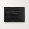 Logo-Embellished Croc-Effect Patent-Leather Cardholder - BK Logo-Embellished Croc-Effect Patent-Leather Cardholder - BK