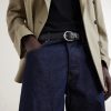 3cm Horseshoe Reversible Leather Belt - FR 3cm Horseshoe Reversible Leather Belt - FR