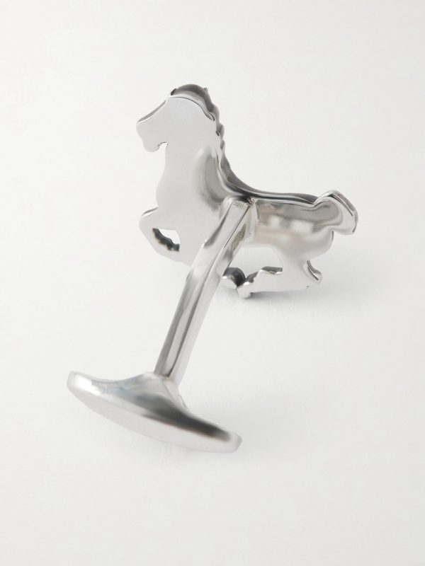 The Horse Sterling Silver Cufflinks - BK The Horse Sterling Silver Cufflinks - BK