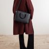Medium Full-Grain Leather Briefcase - FR