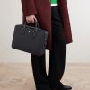 Medium Full-Grain Leather Briefcase - OU