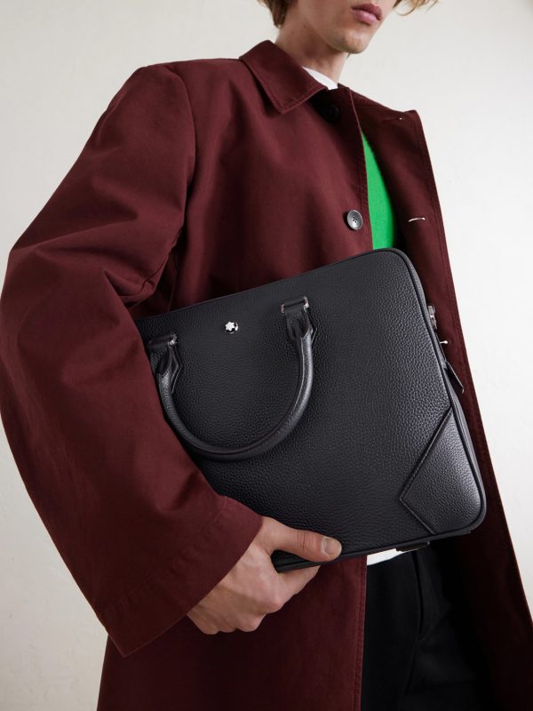 Medium Full-Grain Leather Briefcase - OU2