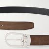 3cm Horseshoe Reversible Suede and Leather Belt - E1 3cm Horseshoe Reversible Suede and Leather Belt - E1