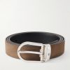 3cm Horseshoe Reversible Suede and Leather Belt 3cm Horseshoe Reversible Suede and Leather Belt