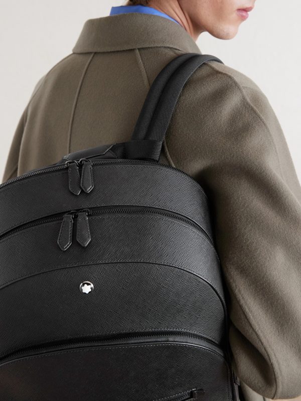 Sartorial Large Cross-Grain Leather Backpack - OU2 Sartorial Large Cross-Grain Leather Backpack - OU2