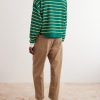 Triomphe-Embroidered Striped Cotton Polo Shirt - BK Triomphe-Embroidered Striped Cotton Polo Shirt - BK