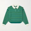 Triomphe-Embroidered Striped Cotton Polo Shirt Triomphe-Embroidered Striped Cotton Polo Shirt