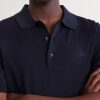 Triomphe-Embroidered Knitted Silk and Cotton-Blend Polo Shirt - CU Triomphe-Embroidered Knitted Silk and Cotton-Blend Polo Shirt - CU