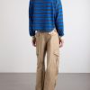Triomphe-Embroidered Striped Cotton Polo Shirt - BK Triomphe-Embroidered Striped Cotton Polo Shirt - BK