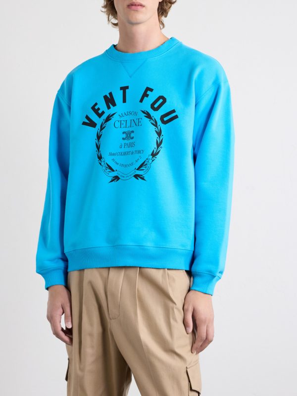 Vent Fou Printed Cotton-Jersey Sweatshirt - FR
