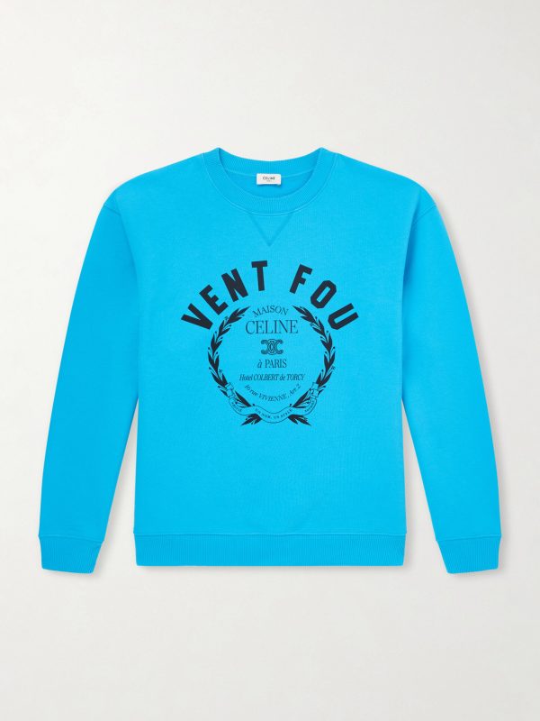 Vent Fou Printed Cotton-Jersey Sweatshirt