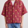 Camp-Collar Printed Cotton-Taffeta Shirt - FR Camp-Collar Printed Cotton-Taffeta Shirt - FR