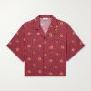 Camp-Collar Printed Cotton-Taffeta Shirt Camp-Collar Printed Cotton-Taffeta Shirt