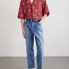 Camp-Collar Printed Cotton-Taffeta Shirt - OU Camp-Collar Printed Cotton-Taffeta Shirt - OU