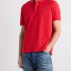 Triomphe-Embroidered Cotton-Piqué Polo Shirt - FR Triomphe-Embroidered Cotton-Piqué Polo Shirt - FR