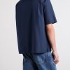 Camp-Collar Triomphe-Embroidered Cotton-Poplin Shirt - BK