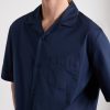 Camp-Collar Triomphe-Embroidered Cotton-Poplin Shirt - CU