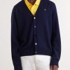 Triomphe-Embroidered Wool Cardigan - FR