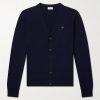 Triomphe-Embroidered Wool Cardigan