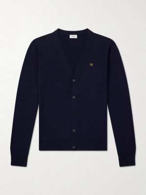 Triomphe-Embroidered Wool Cardigan Triomphe-Embroidered Wool Cardigan